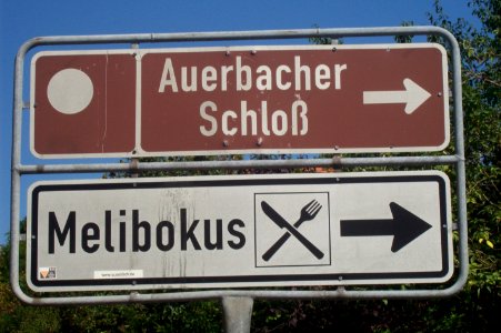 Hinweistafel B3 Bensheim-Auerbach