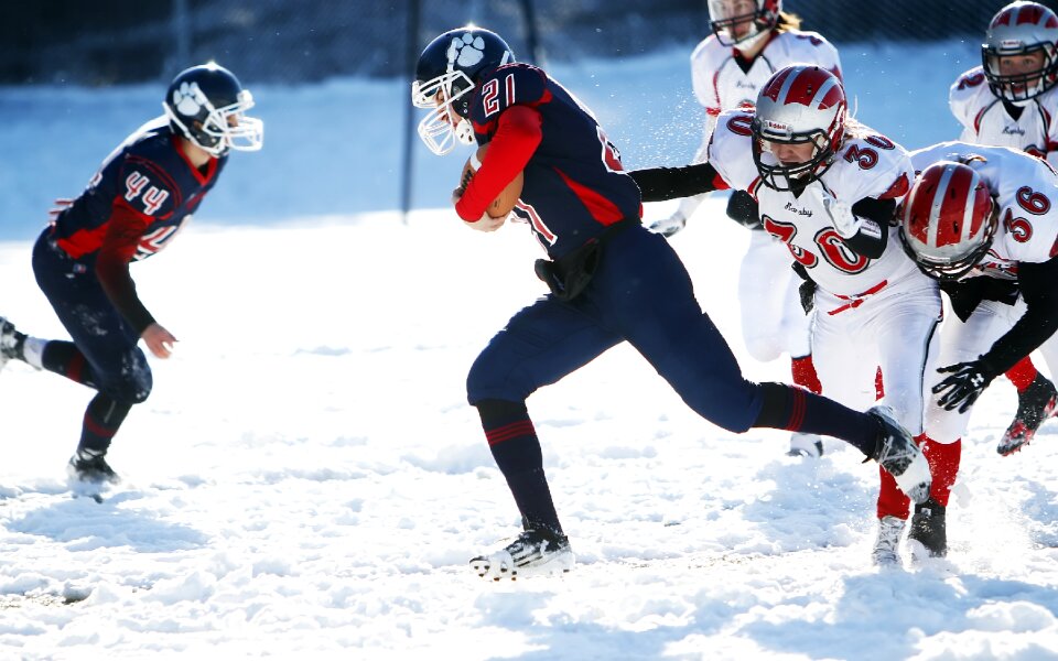 Running back game ice