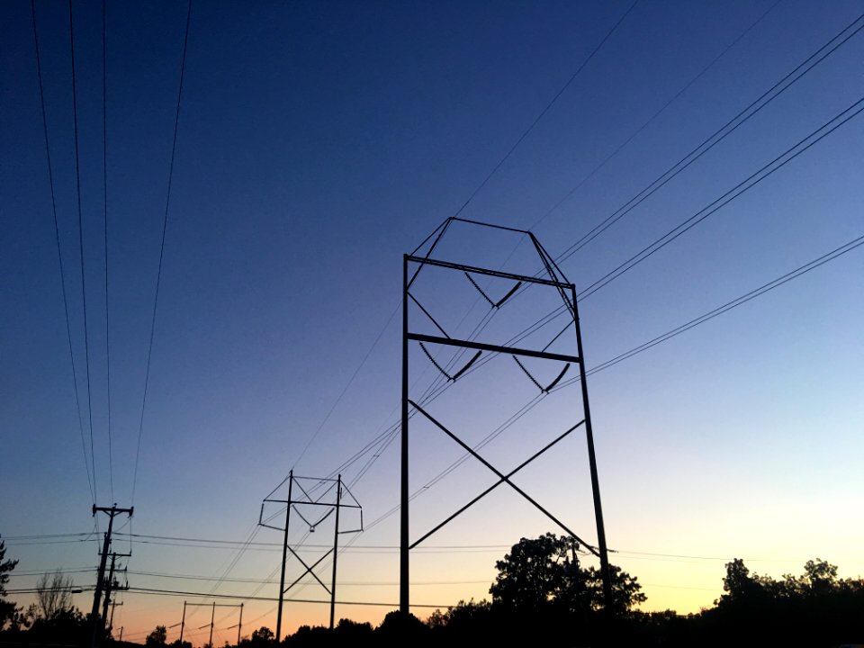 High Voltage Wires and pylons