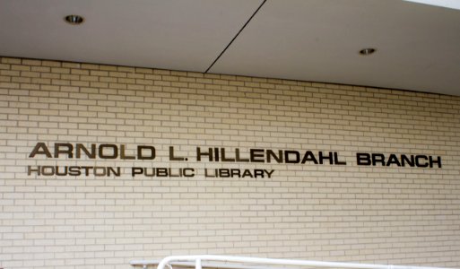 Hillendahl Public Library - 08 - Entrance Sign photo