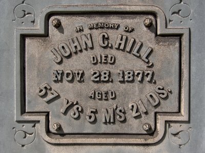 Hill (John C.), Prospect Cemetery, 2015-09-25, 03