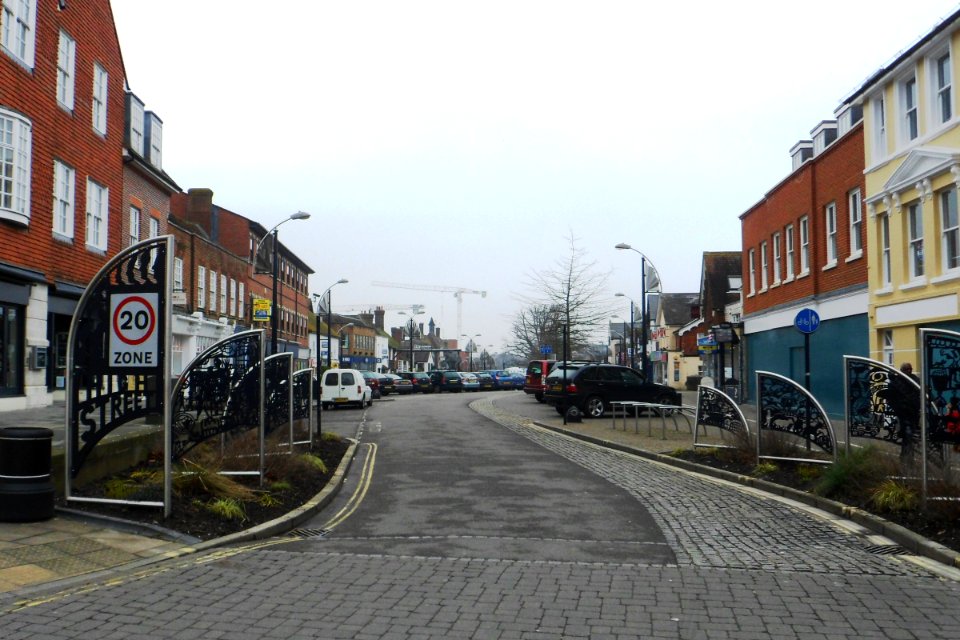 High Street Conservation Area, Crawley (Looking North)