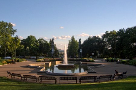 Highland Park Fountain, 2015-07-21, 01