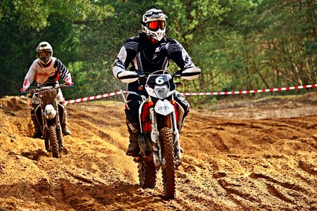 Dirtbike motorcycle sport racing photo