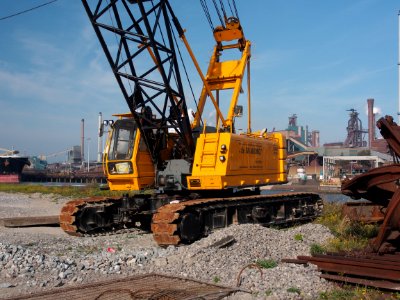 Hitachi CX900HD crawler crane at IJmuiden, pic2