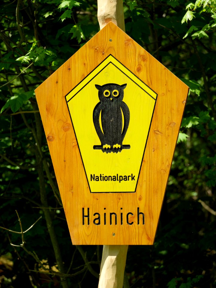 Hinweisschild.Nationalpark.Hainich