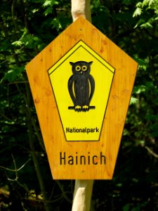 Hinweisschild.Nationalpark.Hainich