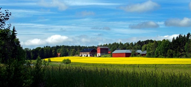 Hintsa manor farm buildings Raisio Finland