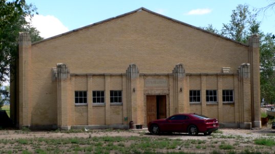 Hinckley, Utah HS gym from W 1
