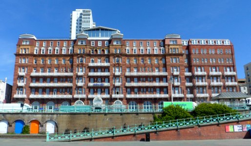 Hilton Brighton Metropole Hotel, Kings Road, Brighton (From Beach) (April 2013)