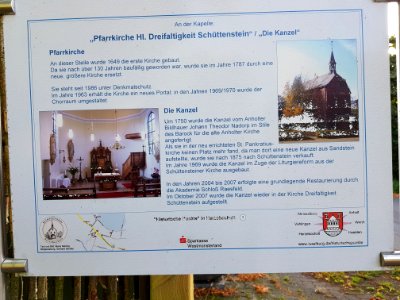 Historische Punkte in Herzebocholt - 1 - Pfarrkirche Hl. Dreifaltigkeit Schüttenstein - Kanzel