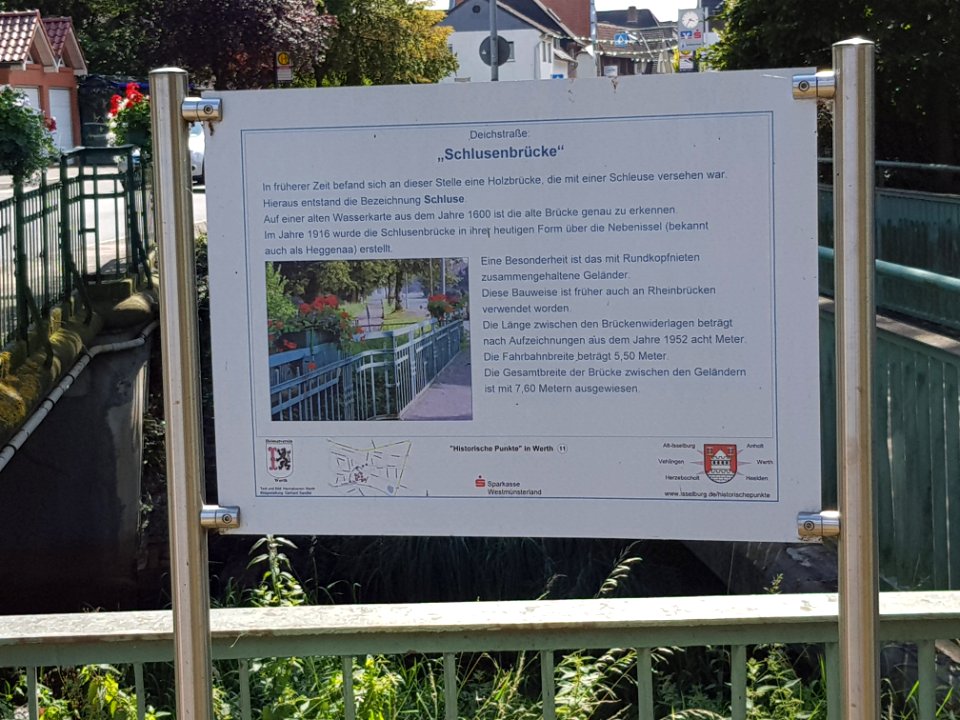 Historische Punkte in Werth - 11 - Schlusenbrücke