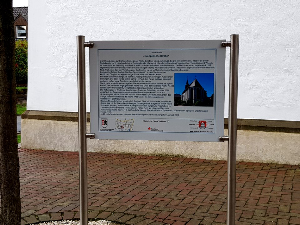 Historische Punkte in Werth - 6 - Evangelische Kirche