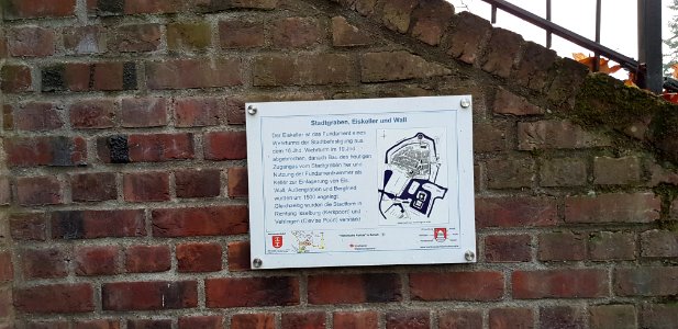 Historische Punkte in Anholt - 9 - Stadtgraben, Eiskeller, Wall
