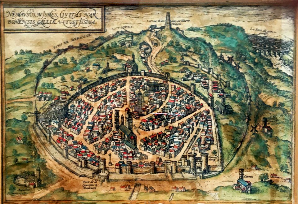 Historische Ansicht von Nimes