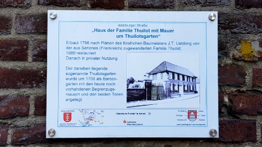 Historische Punkte in Anholt - 31 - Haus der Fam. Thuilot