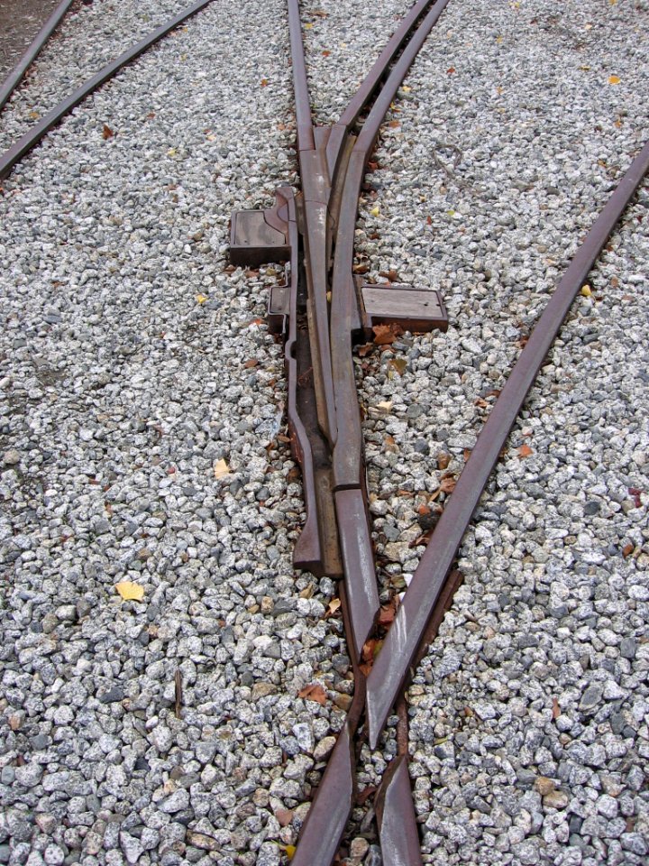 History Park streetcar switch 3449 03