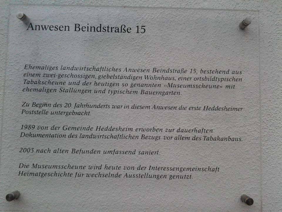 Historisches Anwesen Heddesheim
