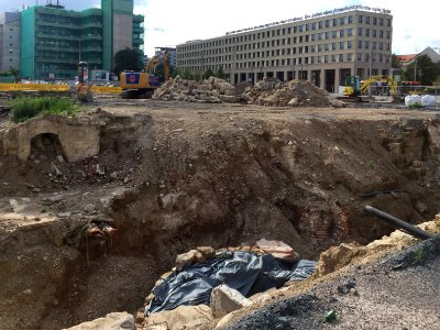 Historische Gemäuer Postplatz Dresden 3