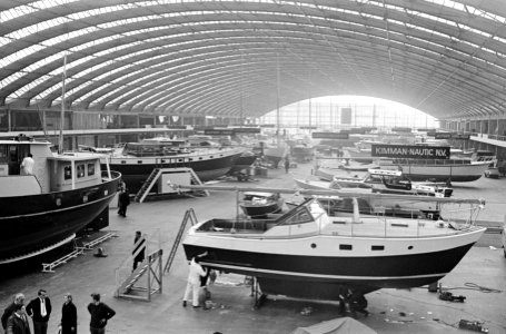 Hiswa 1967, overzicht van de in aanbouw zijnde expositie de RAI, Bestanddeelnr 920-1405