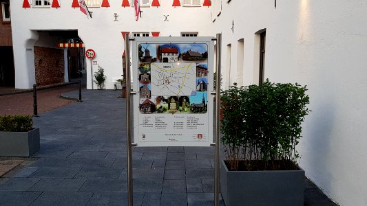 Historische Punkte in Werth - Karte