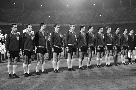 Het Nederlands elftal bestaande uit Flinkevleugel, Israels, Pieters Graafland, , Bestanddeelnr 919-5399