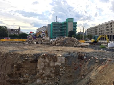 Historische Gemäuer Postplatz Dresden 4