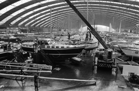 Hiswa van 13-03 tm 22-03 in Amsterdamse RAI, het duurste schip op Hiswa, een mo, Bestanddeelnr 931-3681