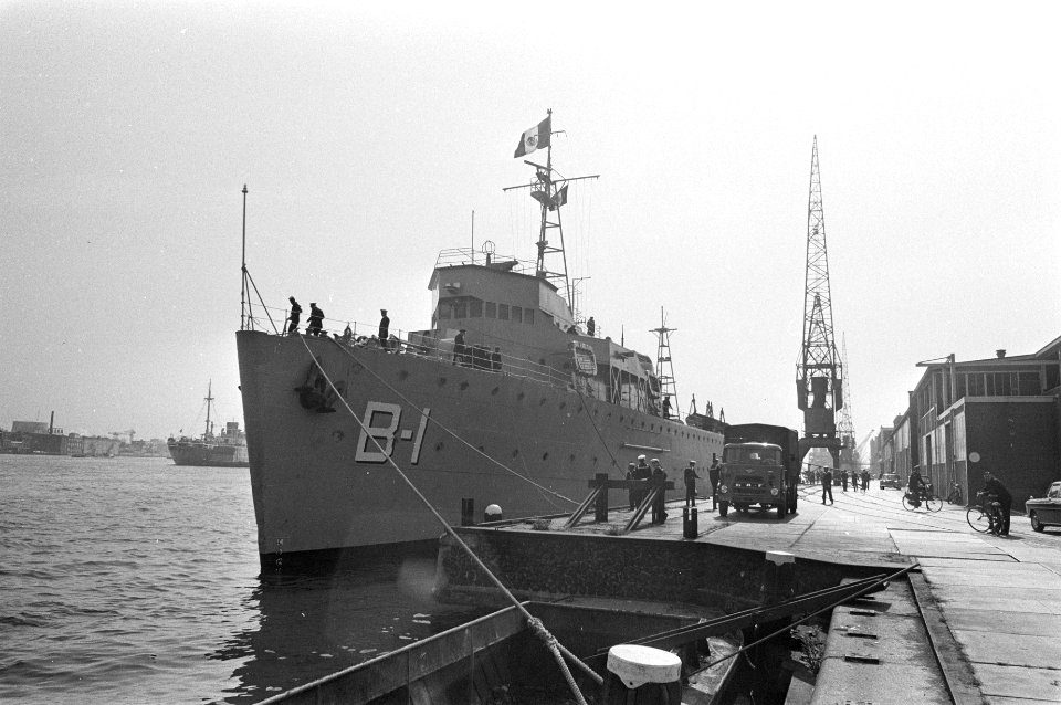 Het Mexicaanse opleidingsschip Durango in de haven van Amsterdam, Bestanddeelnr 924-6788