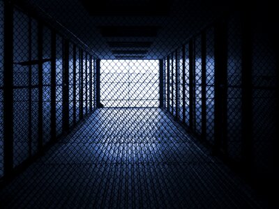 Mesh fence shaft