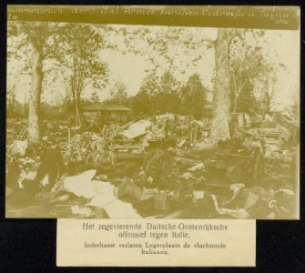HET ZEGEVIERENDE DUITSCH-OOSTENRIJKSCHE OFFENSIEF TEGEN ITALIË. Zusammenbruch d…, Bestanddeelnr 158-1616