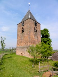 Heteren Rijksmonument 21978 losstaande toren NH kerk, dijkzijde