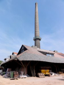 Heteren Rijksmonument 521805 noordwestzijde ovengebouw met schoorsteen steenfabriek Randwijk