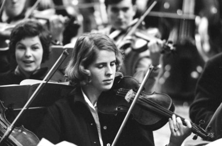 Het Nederlands Studenten Orkest zal drie weken repeteren in de bekende Ruïne ker, Bestanddeelnr 915-9112