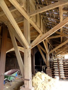 Heteren Rijksmonument 521805 dakspanten van ovengebouw steenfabriek Randwijk