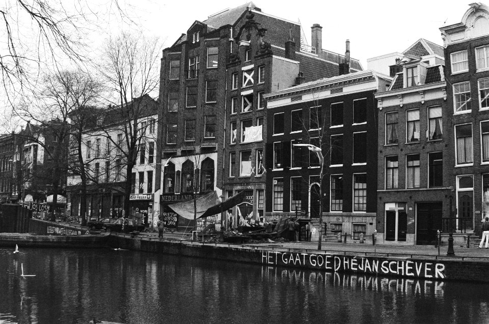 Het pand aan de Prinsengracht vóór de ontruiming, Bestanddeelnr 931-3122