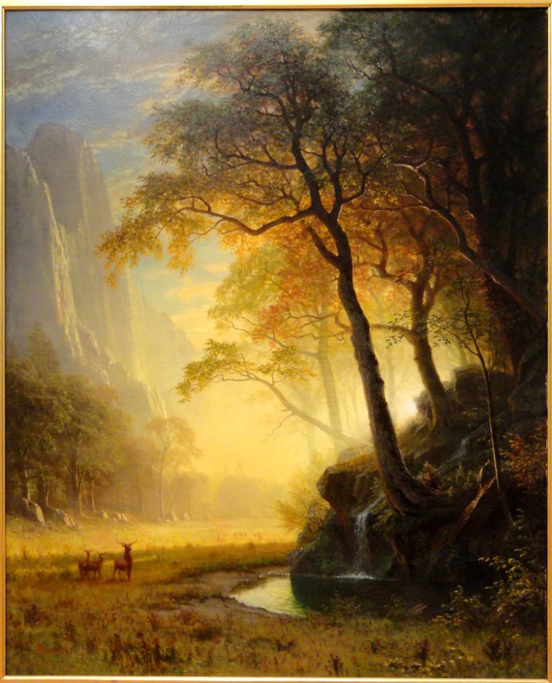 Hetch Hetchy Canyon, Albert Bierstadt, 1875 - Mount Holyoke College Art Museum - DSC04608