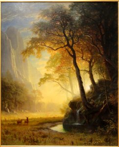 Hetch Hetchy Canyon, Albert Bierstadt, 1875 - Mount Holyoke College Art Museum - DSC04608