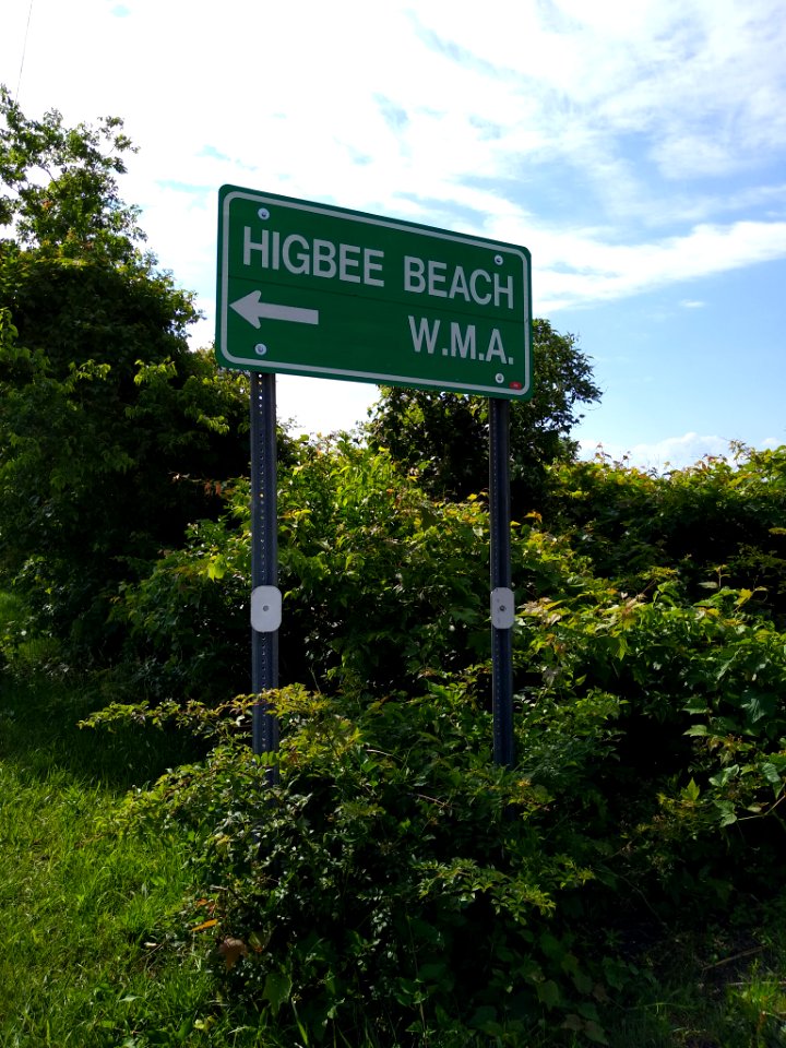 Higbee Beach WMA sign