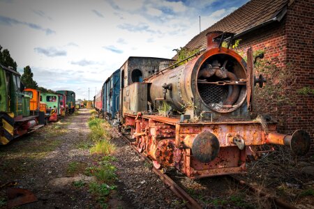 Locomotive steam railway steam