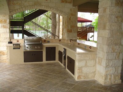 Copper cooking outdoor