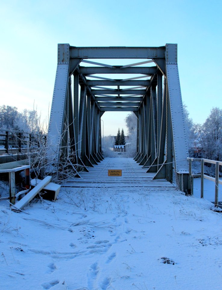 Hietasaari Railbridge Oulu 20140119