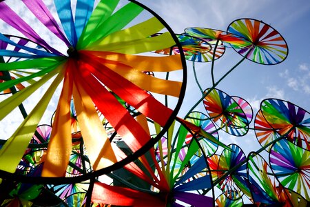 Colorful windmill joy