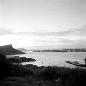 Het Schottegat op Curaçao met de Isla-raffinaderij, Bestanddeelnr 252-3321