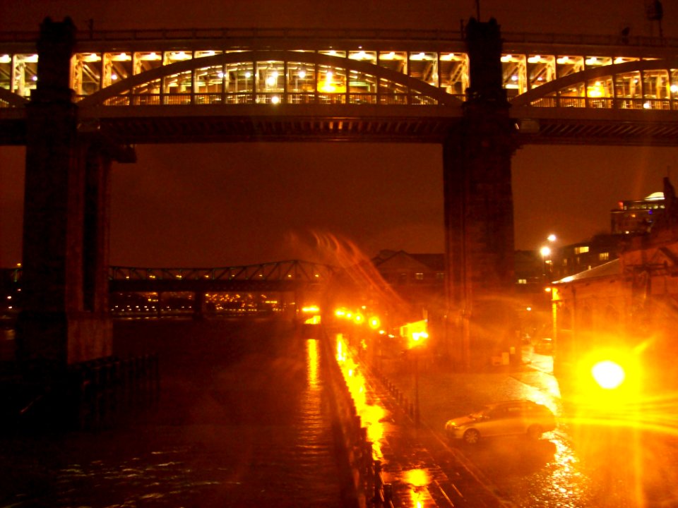 High Level Bridge at night