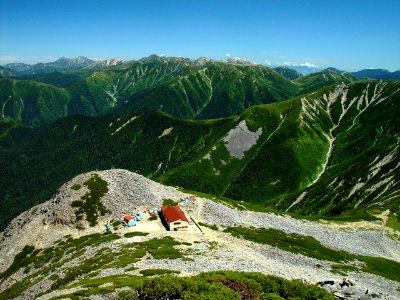 Hida Mountains from Mount Kasa 2002-8-29