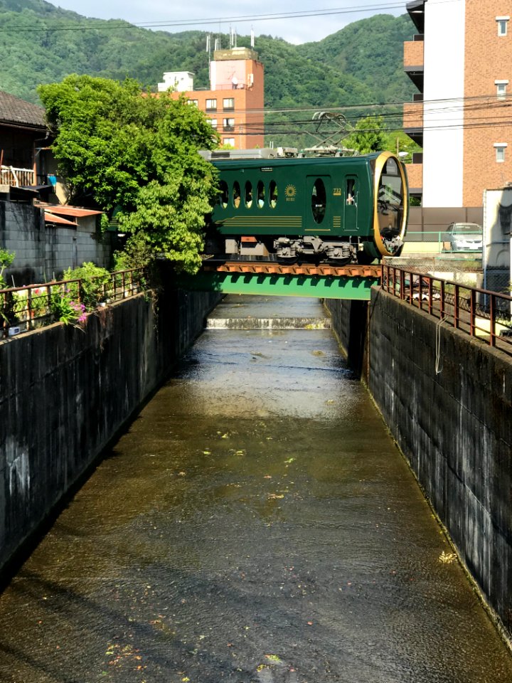 Hiei passing over Otowa river 20180514