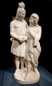 Hiawatha's Marriage by Edmonia Lewis, 1871, marble - Cincinnati Art Museum - DSC04532