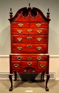 High Chest, attributed to John Townsend, Newport, 1765-1770, mahogany, brass - National Gallery of Art, Washington - DSC08769
