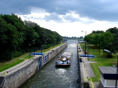Heumen (Gld, NL), canal lock Maaswaalkanaal